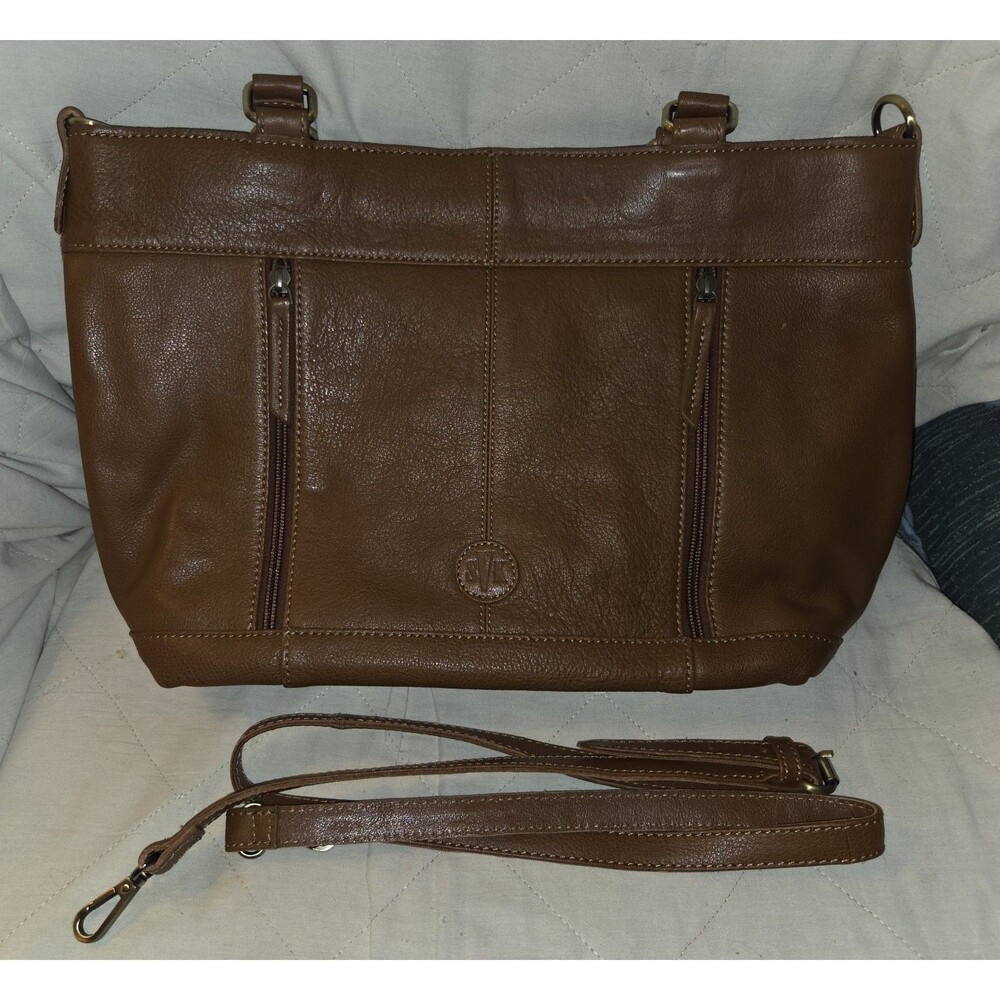 SVK - Handbag Tooled Leather Crossbody/Handbag - Brown - New